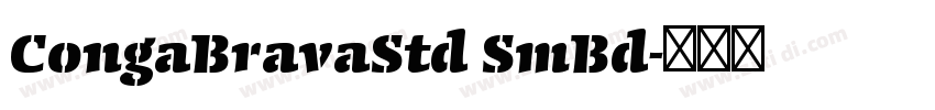CongaBravaStd SmBd字体转换